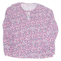 Womens Printed Blouse Pink Long Sleeve Floral L