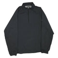 ADIDAS Mens Black Outdoor Jacket XL Polyester Blend Woven Plain Zip Stand-Up