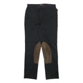 MONCLER Womens Cotton Blend Black Slim Trousers W26 L26 Zip Pockets Elegant