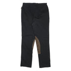 MONCLER Womens Cotton Blend Black Slim Trousers W26 L26 Zip Pockets Elegant