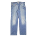 LEVI'S 501 Mens Jeans Blue Regular Straight Denim Light W32 L30 Classic Button