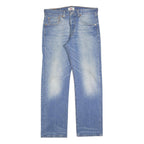 LEVI'S 501 Mens Jeans Blue Regular Straight Denim Light W32 L30 Classic Button