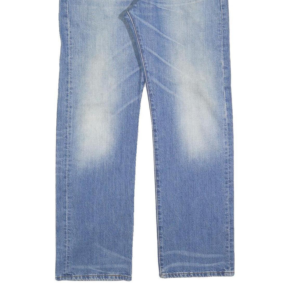 LEVI'S 501 Mens Jeans Blue Regular Straight Denim Light W32 L30 Classic Button