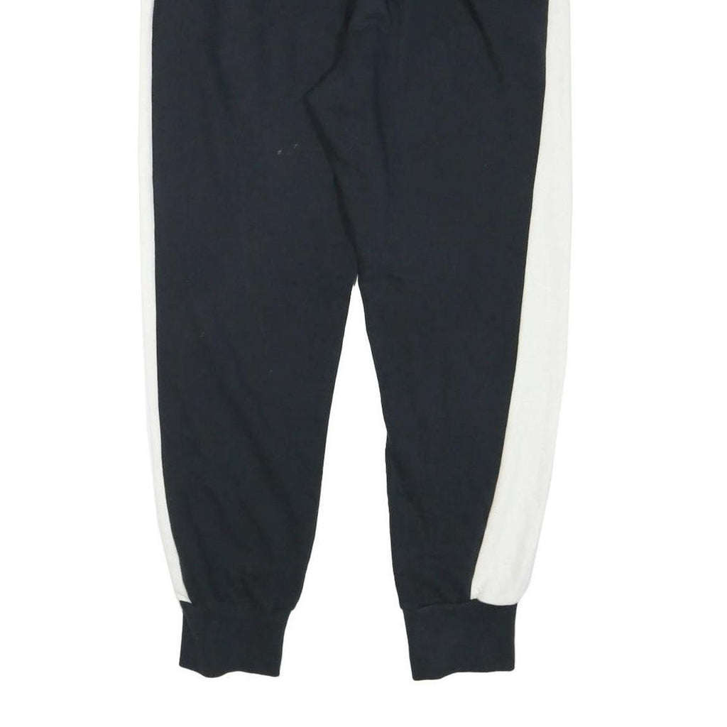 PUMA Womens Joggers Black & White Regular Slim UK 14 W34 L27 Cotton Blend