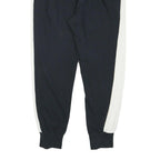 PUMA Womens Joggers Black & White Regular Slim UK 14 W34 L27 Cotton Blend