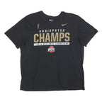 NIKE Mens Black Ohio State Undisputed Champs Graphic T-Shirt XL Crew Neck Short