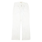 LEVI'S 529 Womens Jeans White Regular Straight Denim W30 L31 Zip Cotton Blend