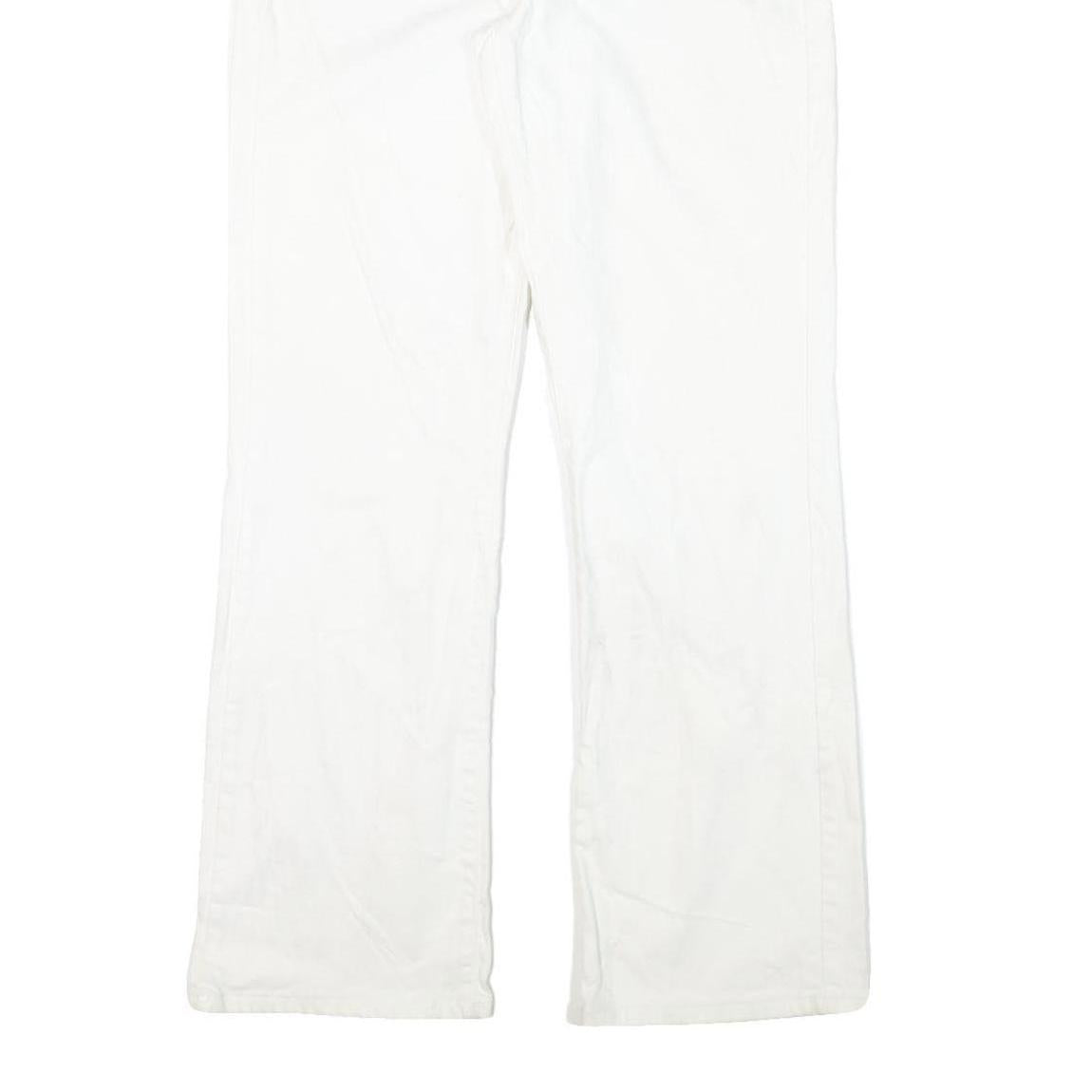 LEVI'S 529 Womens Jeans White Regular Straight Denim W30 L31 Zip Cotton Blend