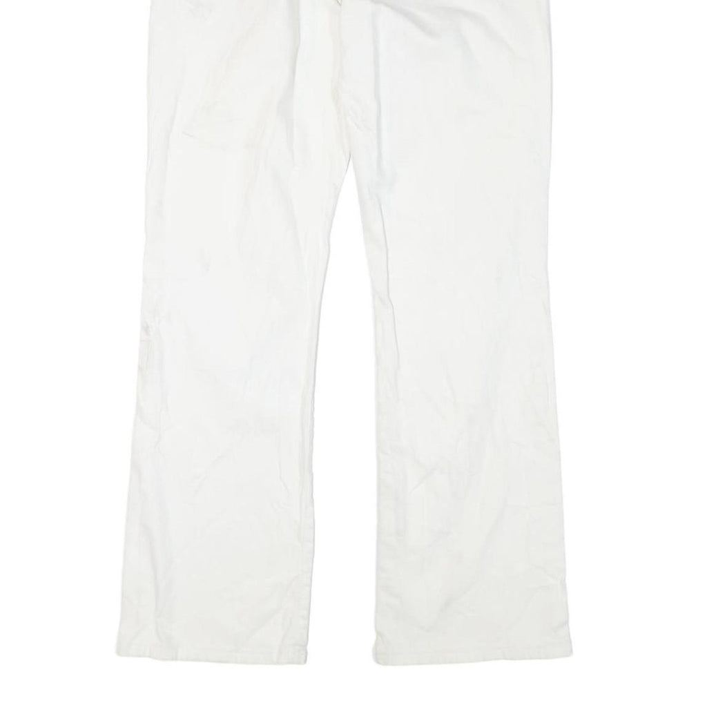 LEVI'S 529 Womens Jeans White Regular Straight Denim W30 L31 Zip Cotton Blend