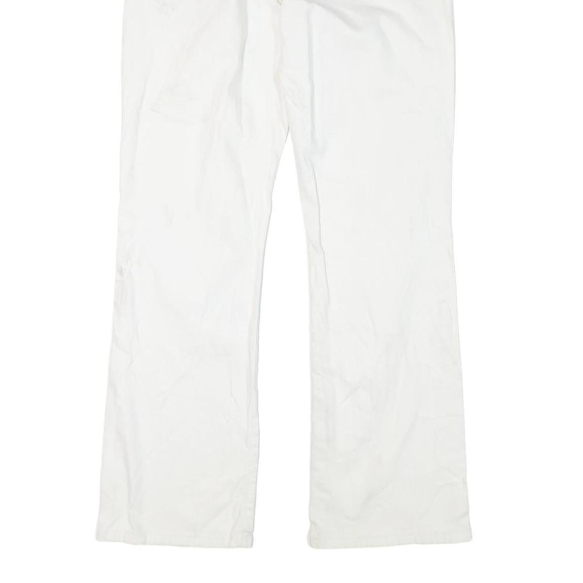 LEVI'S 529 Womens Jeans White Regular Straight Denim W30 L31 Zip Cotton Blend