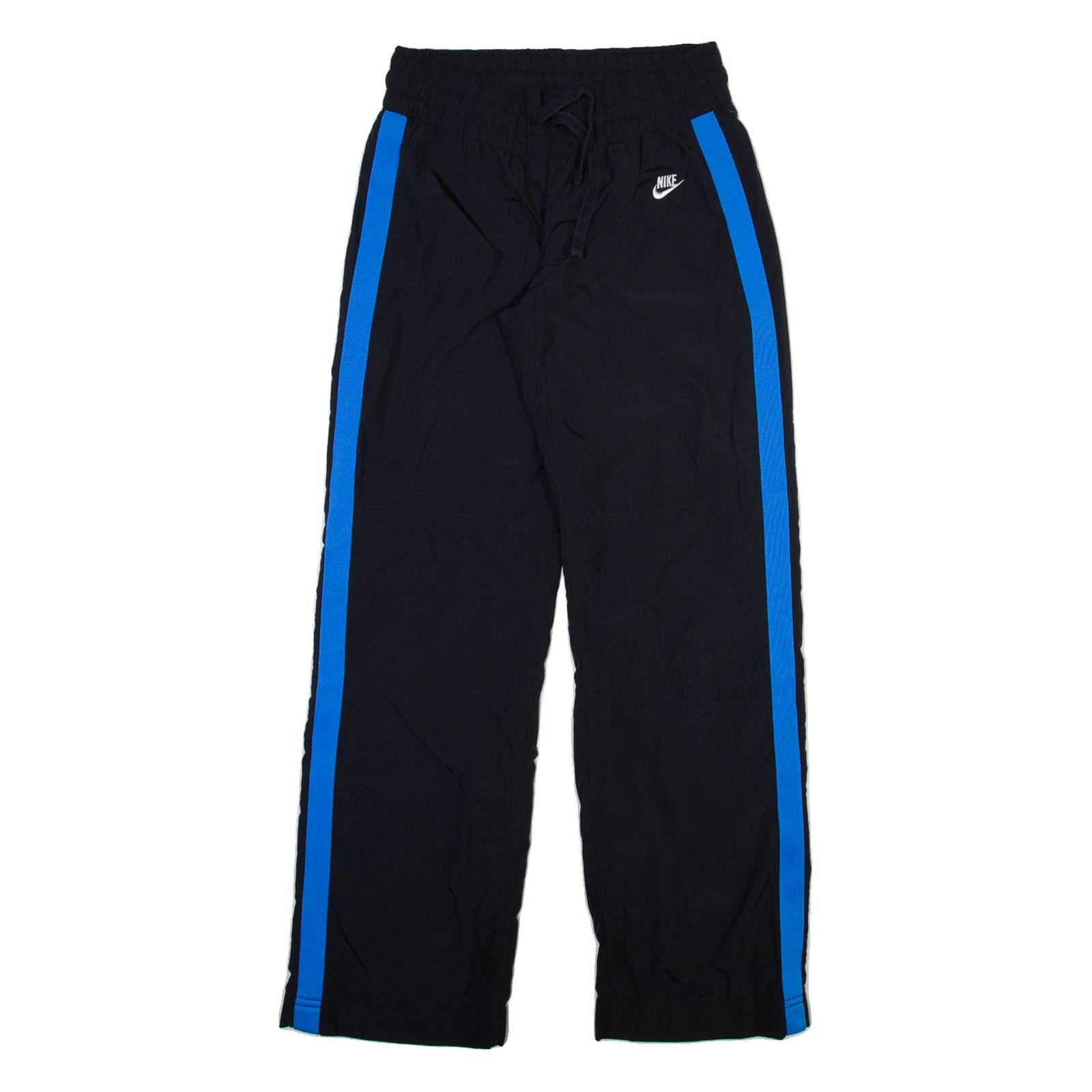 NIKE Mens Track Pants Black Straight XS W26 L29