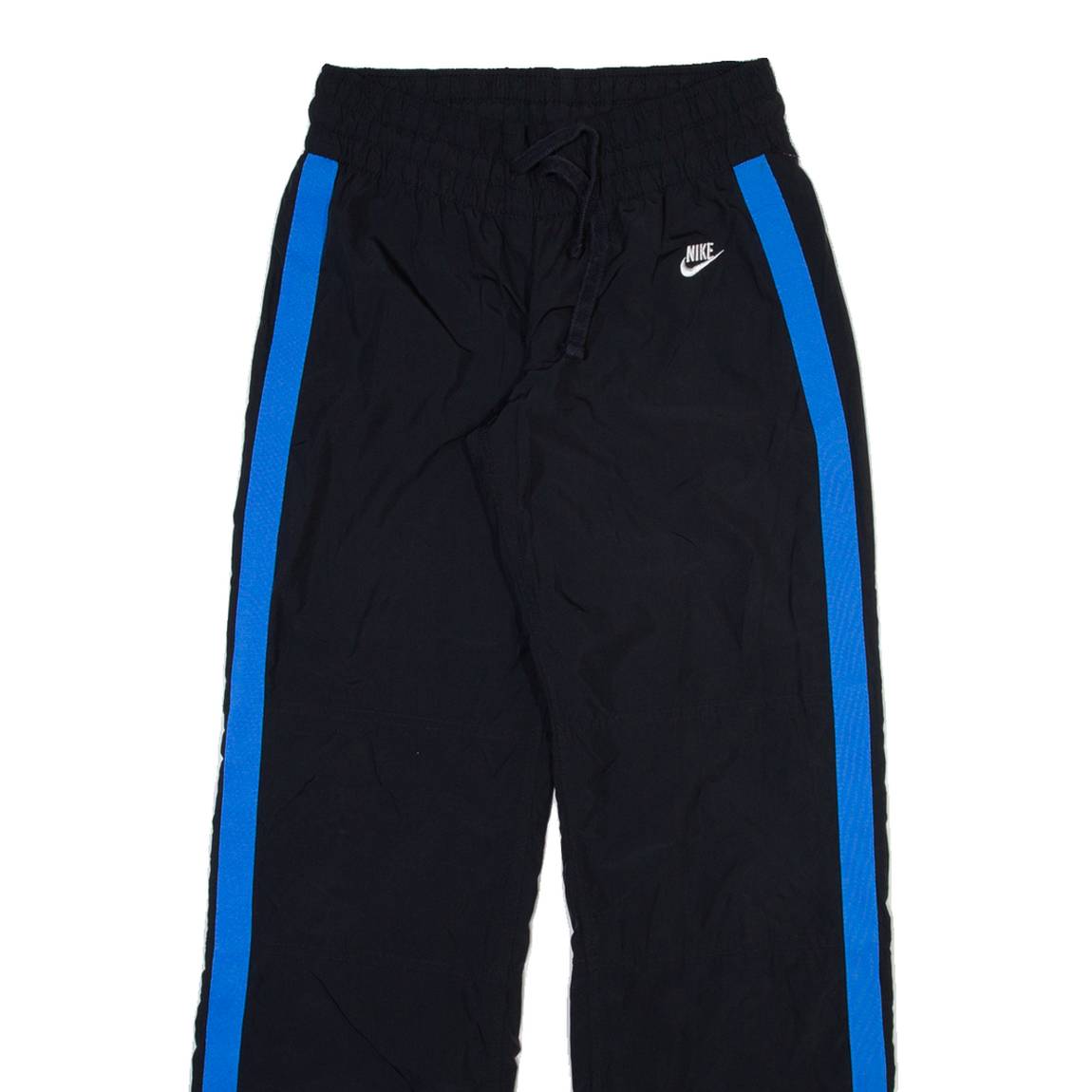 NIKE Mens Track Pants Black Straight XS W26 L29