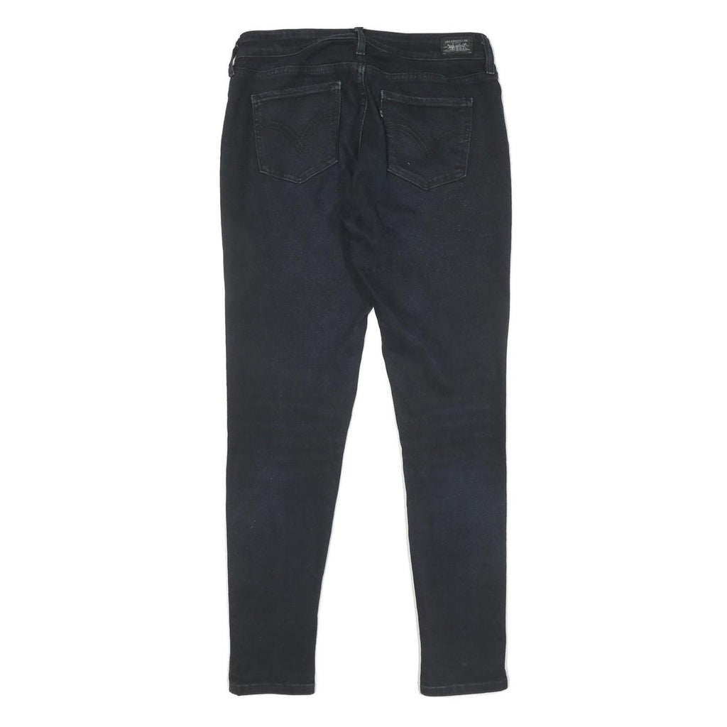 LEVI'S 535 Legging Womens Jeans Black Slim Skinny Denim W30 L30 Stretch