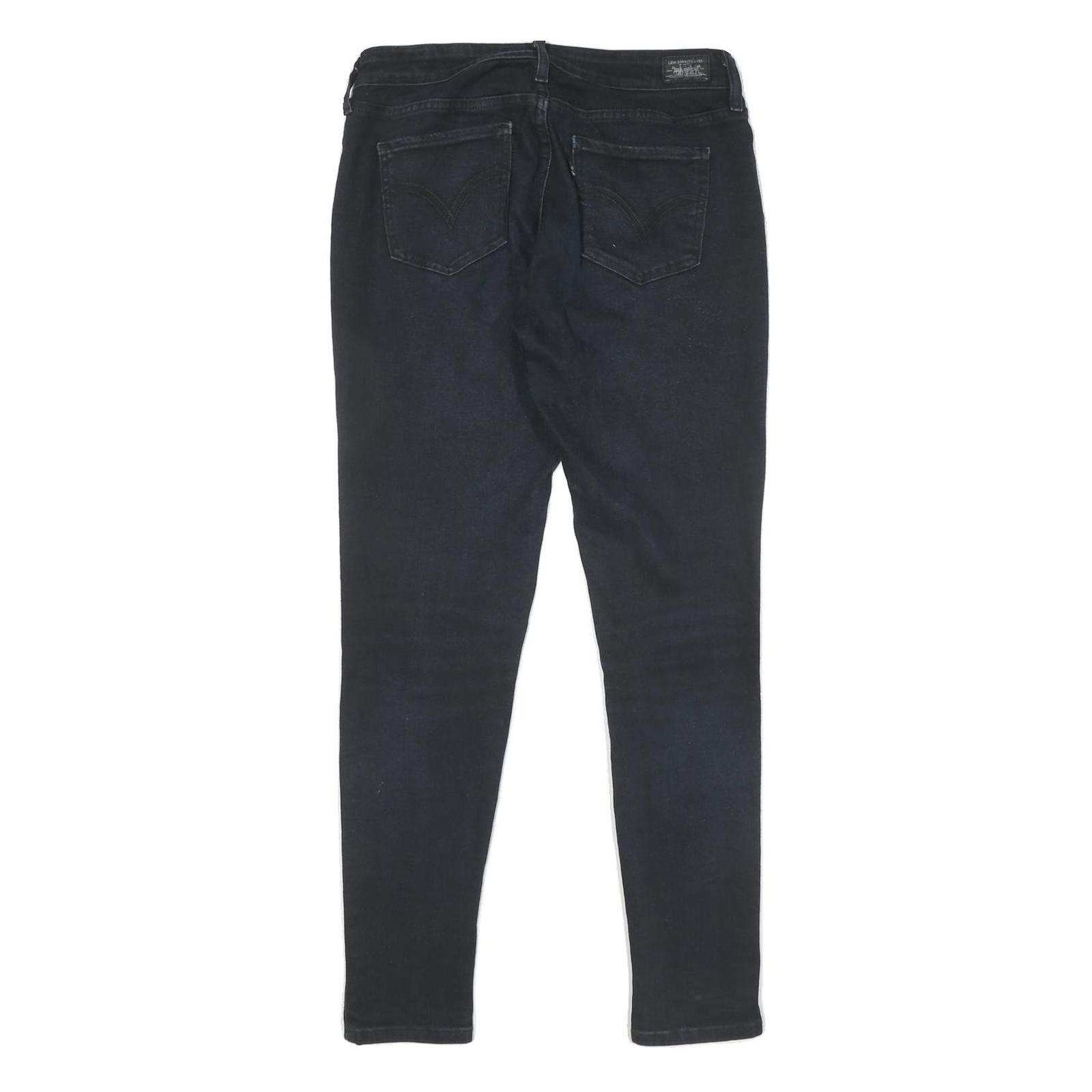 LEVI'S 535 Legging Womens Jeans Black Slim Skinny Denim W30 L30 Stretch