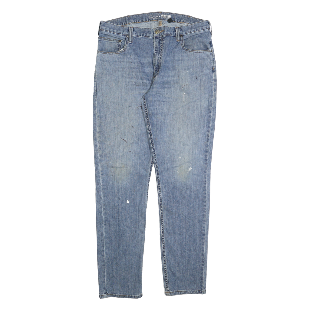 CARHARTT Mens Jeans Blue Relaxed Straight Denim Medium W36 L34 Workwear