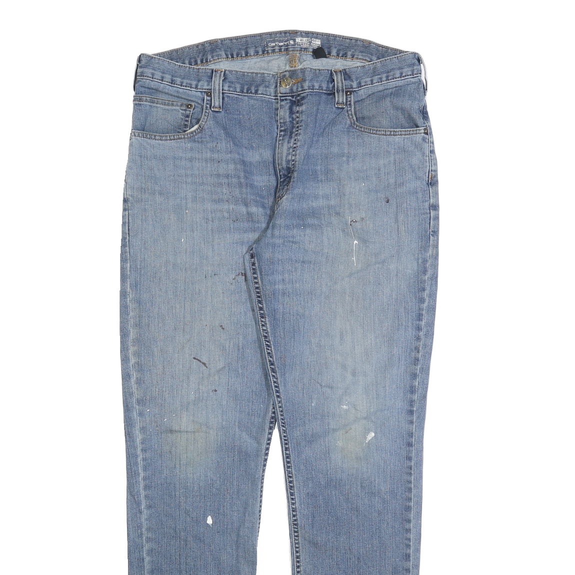 CARHARTT Mens Jeans Blue Relaxed Straight Denim Medium W36 L34 Workwear