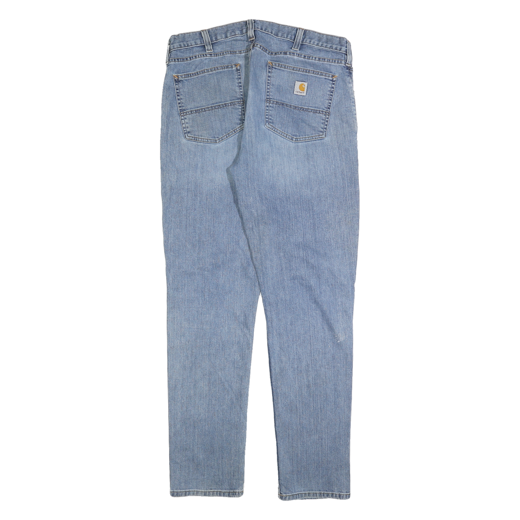 CARHARTT Mens Jeans Blue Relaxed Straight Denim Medium W36 L34 Workwear