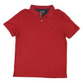 NAUTICA Mens Red Short Sleeve Slim Fit Cotton Polo Shirt XL Classic Casual