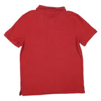NAUTICA Mens Red Short Sleeve Slim Fit Cotton Polo Shirt XL Classic Casual