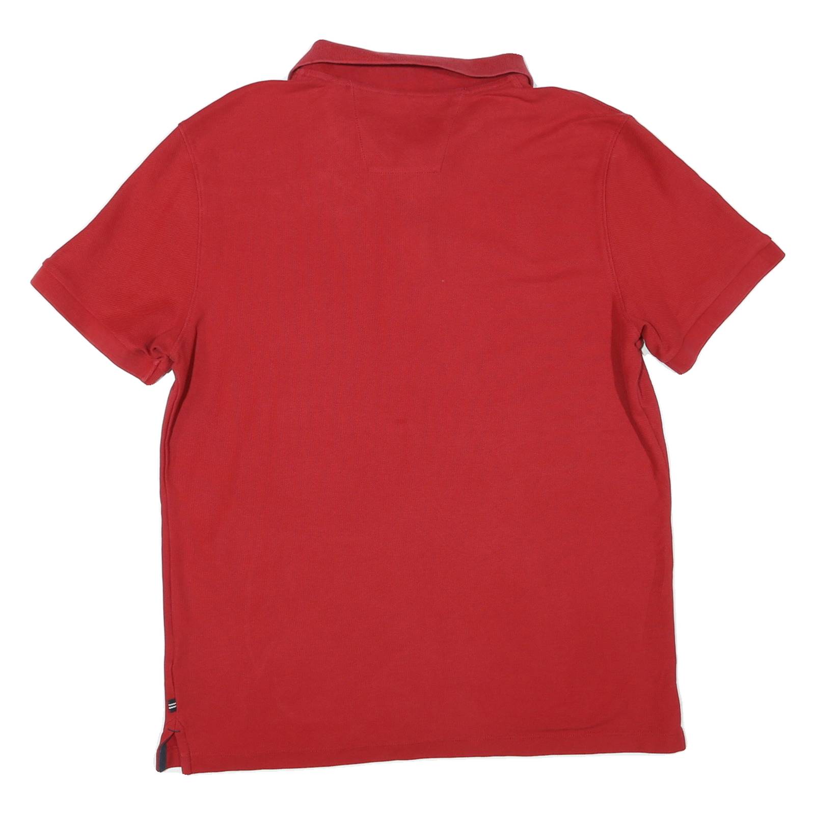 NAUTICA Mens Red Short Sleeve Slim Fit Cotton Polo Shirt XL Classic Casual