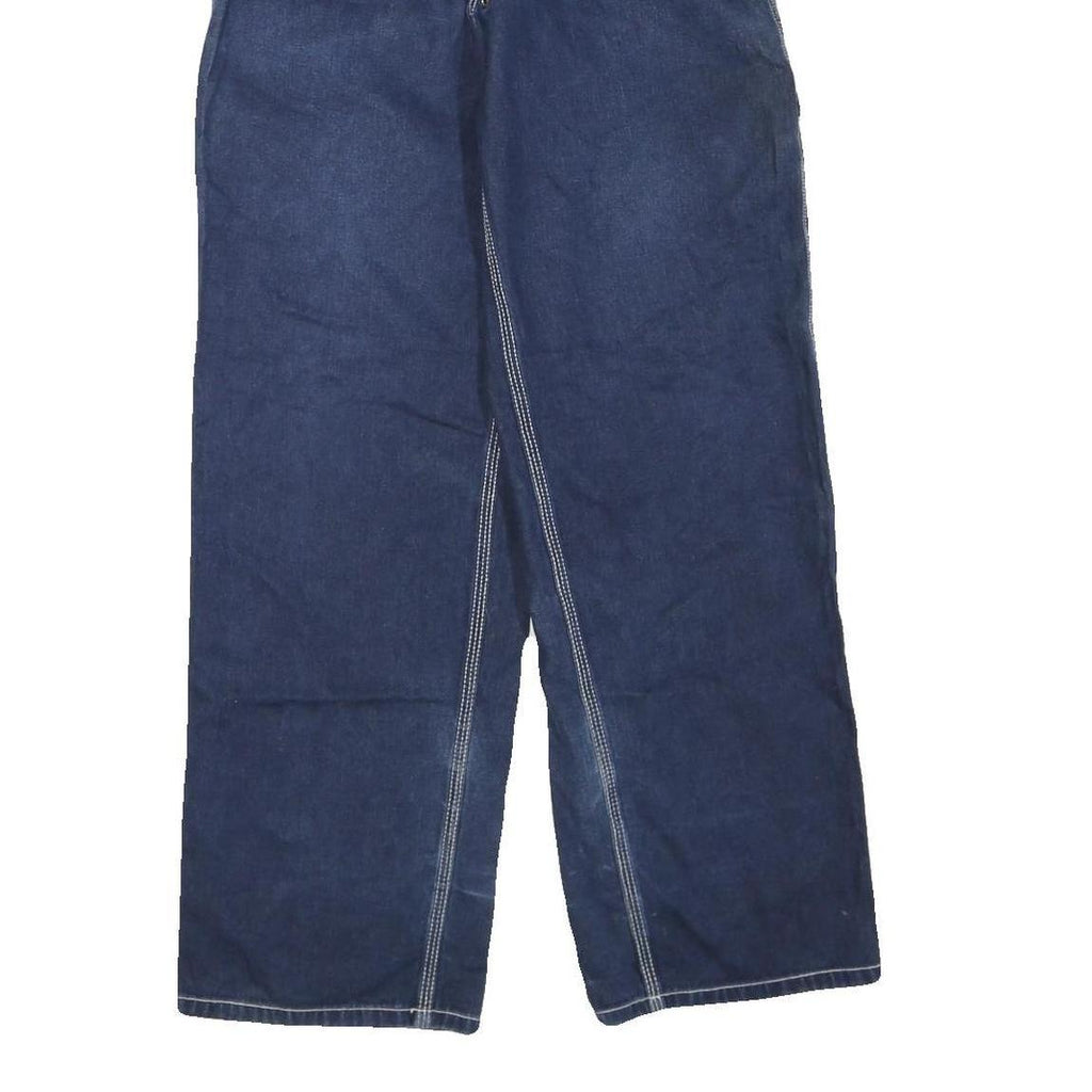 VIBE JEANS Womens Jeans Blue Regular Straight Denim W28 L32 Casual Wear