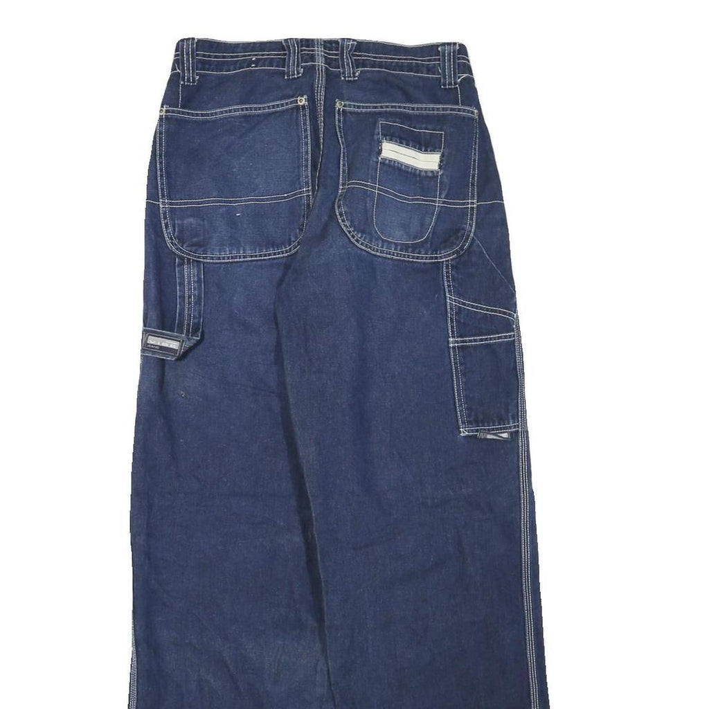 VIBE JEANS Womens Jeans Blue Regular Straight Denim W28 L32 Casual Wear