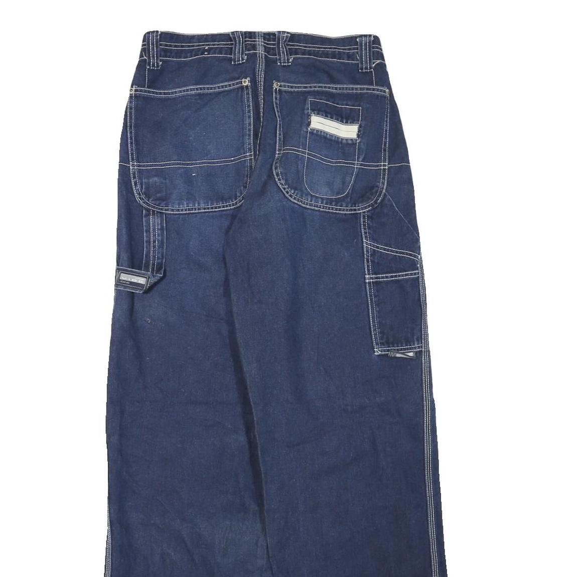 VIBE JEANS Womens Jeans Blue Regular Straight Denim W28 L32 Casual Wear