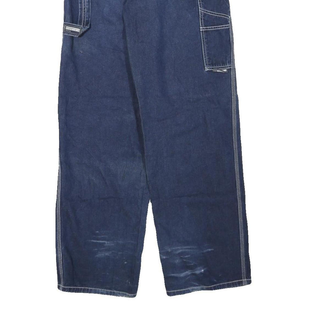 VIBE JEANS Womens Jeans Blue Regular Straight Denim W28 L32 Casual Wear