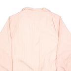TUDOR COURT Womens Peach Pink Button Jacket L Nylon Plain Lightweight Stylish