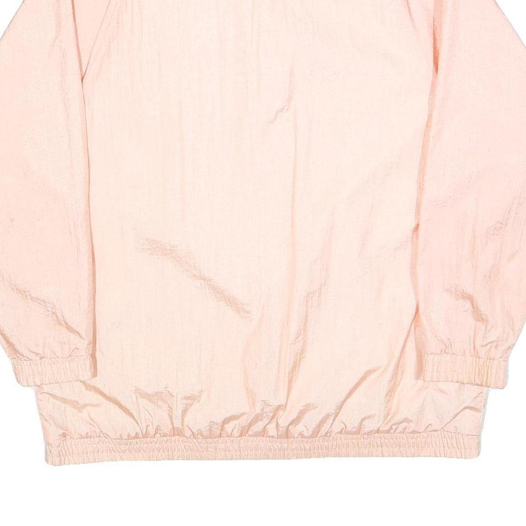 TUDOR COURT Womens Peach Pink Button Jacket L Nylon Plain Lightweight Stylish