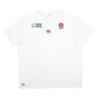 CANTERBURY Mens White Rugby World Cup 2015 Graphic T-Shirt 3XL Short Sleeve