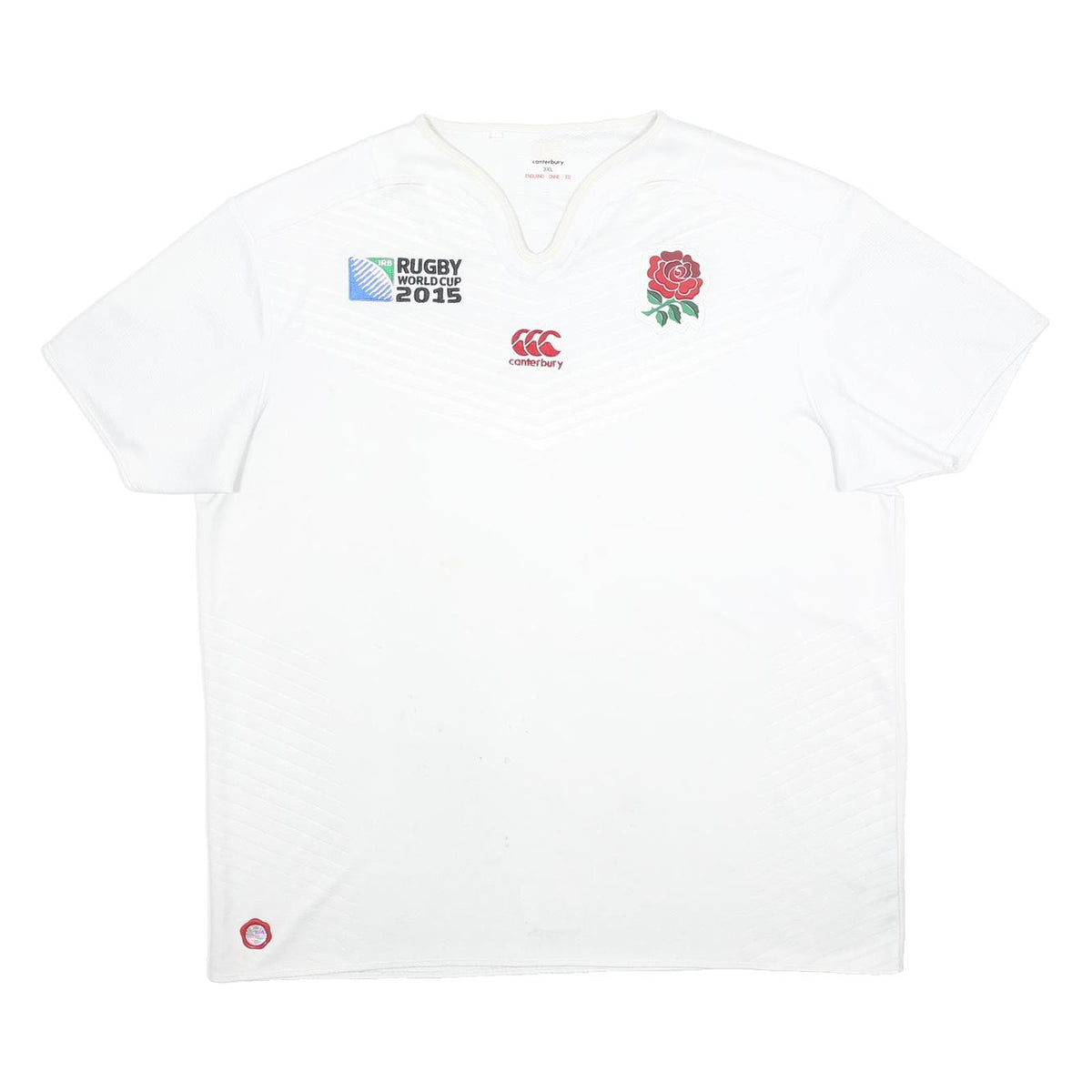 CANTERBURY Mens White Rugby World Cup 2015 Graphic T-Shirt 3XL Short Sleeve
