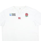 CANTERBURY Mens White Rugby World Cup 2015 Graphic T-Shirt 3XL Short Sleeve