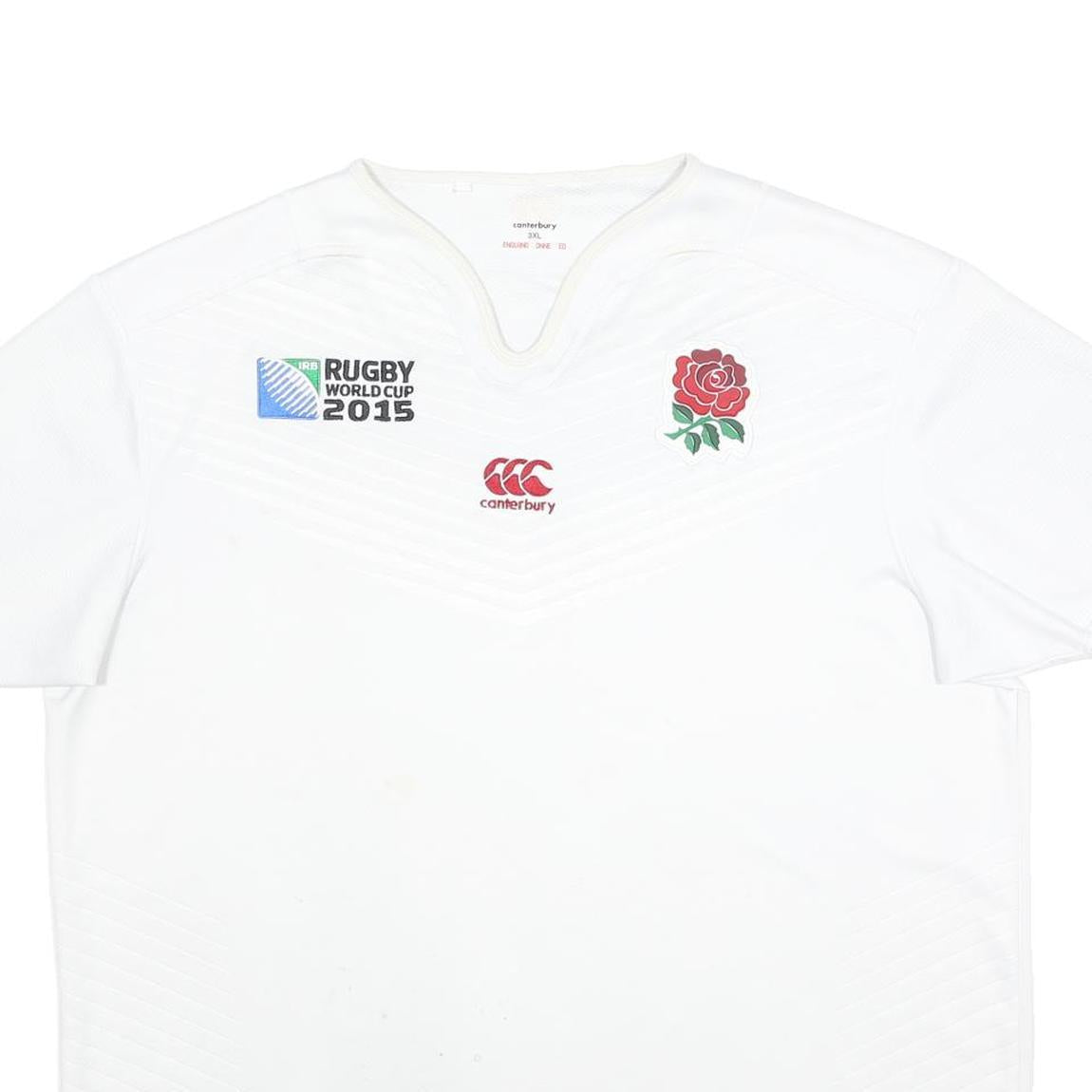 CANTERBURY Mens White Rugby World Cup 2015 Graphic T-Shirt 3XL Short Sleeve