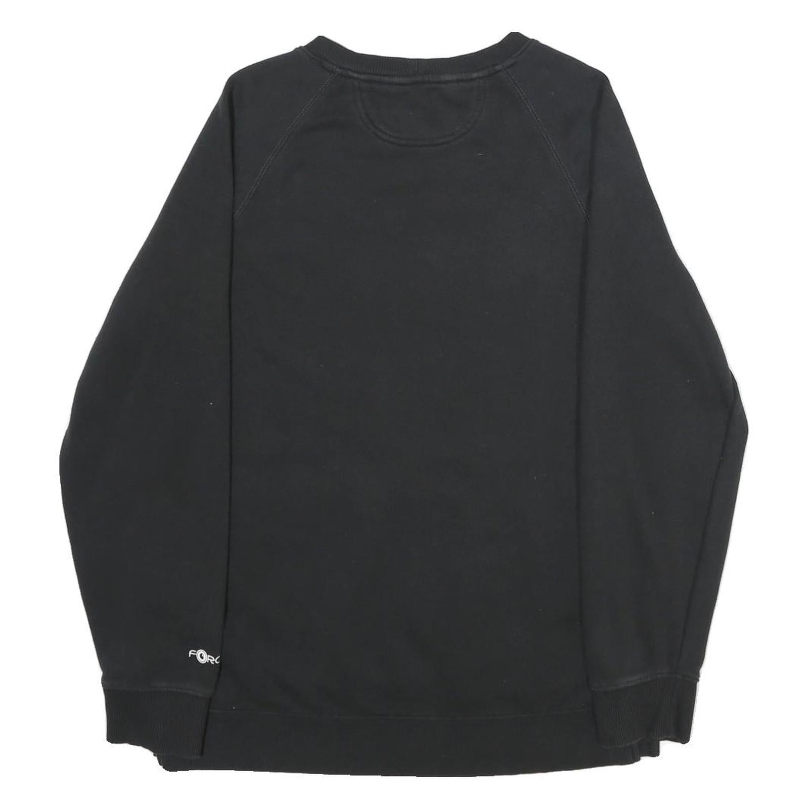 CARHARTT Womens Black Cotton Blend Crew Neck Sweatshirt M Relaxed Fit