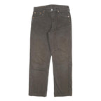 LEVI'S 501 Mens Regular Fit Straight Cotton Blend Black Jeans W28 L27 Classic