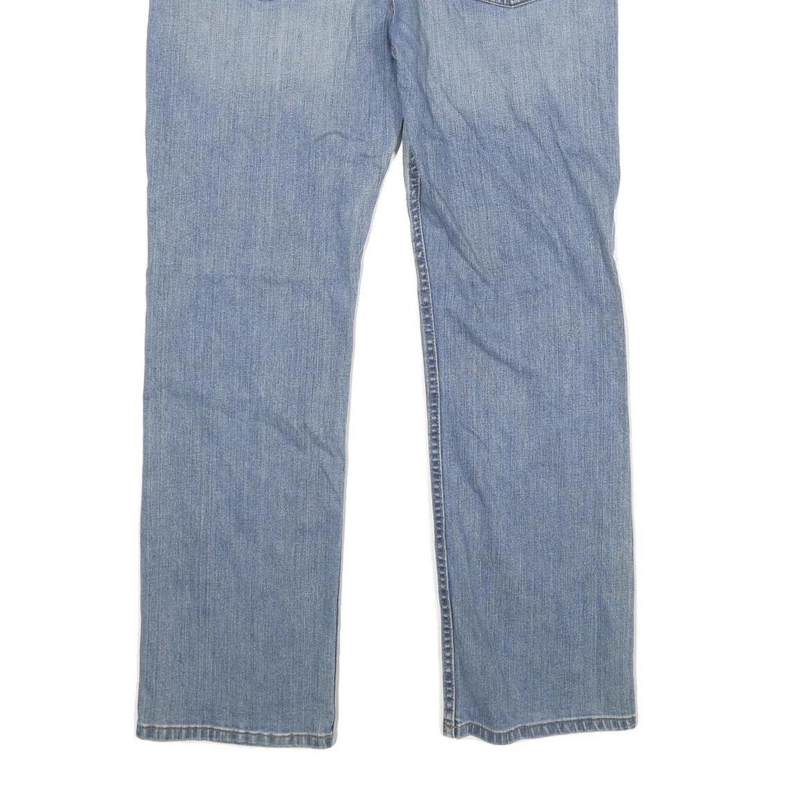 CARHARTT Mens Relaxed Fit Light Blue Denim Jeans W33 L30 Casual Cotton Blend Zip