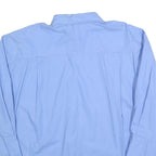 ZARA Womens Blue Basic Shirt Long Sleeve Collared Plain S Cotton Blend