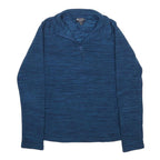 MOUNTAIN WAREHOUSE Womens Blue Patterned Jumper Pullover Crew Neck Basic Knit UK