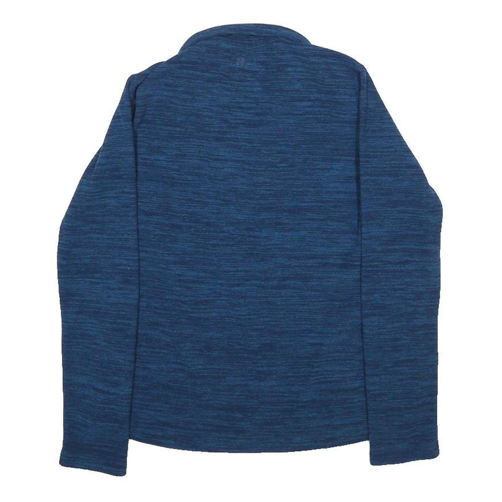 MOUNTAIN WAREHOUSE Womens Blue Patterned Jumper Pullover Crew Neck Basic Knit UK