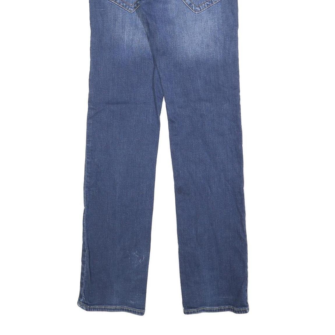 TRUE RELIGION Mens Blue Regular Straight Denim Medium W29 L32 Cotton Blend Zip