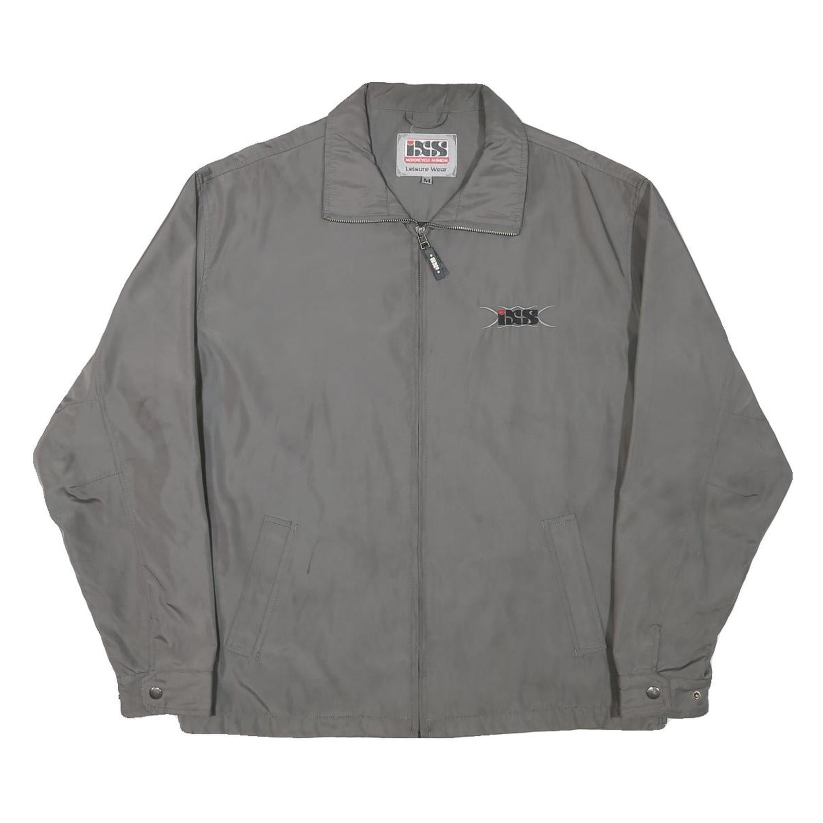IXS Mens Grey Leisure Wear Jacket M Polyester Blend Zip Casual Style