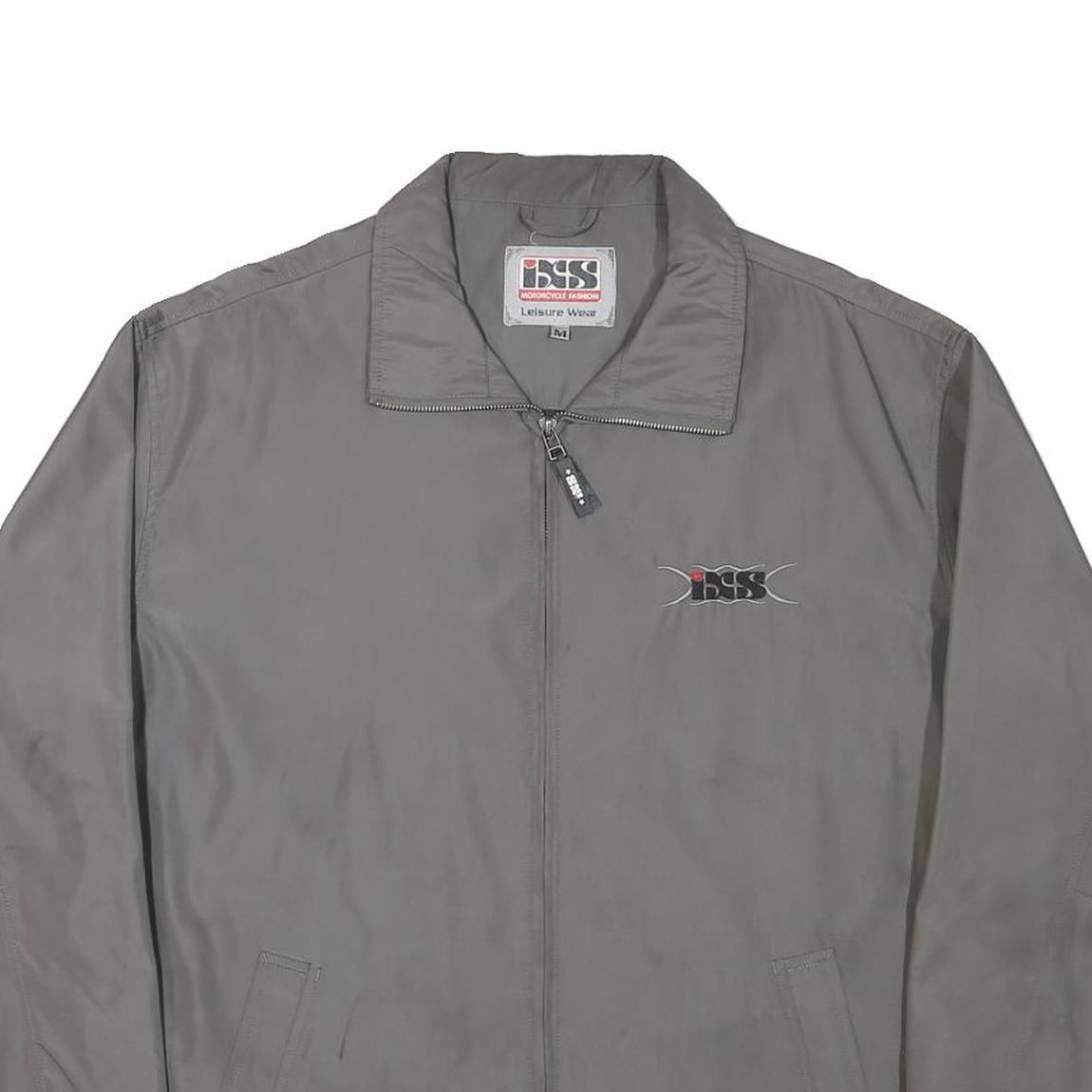 IXS Mens Grey Leisure Wear Jacket M Polyester Blend Zip Casual Style