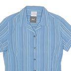 JACK WOLFSKIN Utility Womens Shirt Blue Striped UK 10