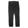 LEVI'S 501 Jeans Distressed Womens Black Regular Straight W31 L32