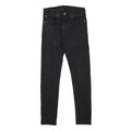 LEVI'S Mens Black Slim 512 Tapered Denim Jeans W28 L29 Cotton Blend Zip
