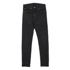 LEVI'S Mens Black Slim 512 Tapered Denim Jeans W28 L29 Cotton Blend Zip