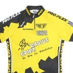 SMS Mens Yellow & Black Cycling Jersey XL Short Sleeve Zip Neck MTB Sports