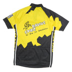 SMS Mens Yellow & Black Cycling Jersey XL Short Sleeve Zip Neck MTB Sports