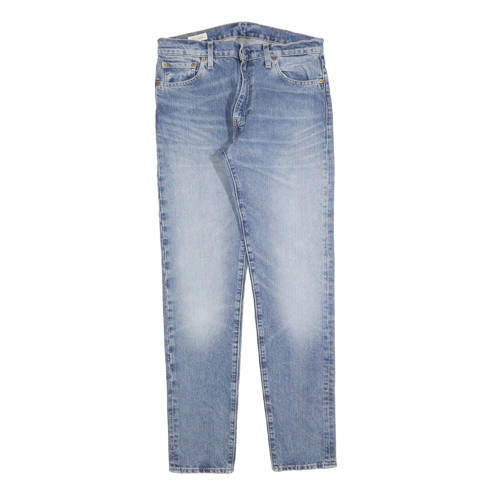 LEVI'S 512 BIG E Mens Slim Denim Light Blue Jeans W30 L32 Classic Zip Closure